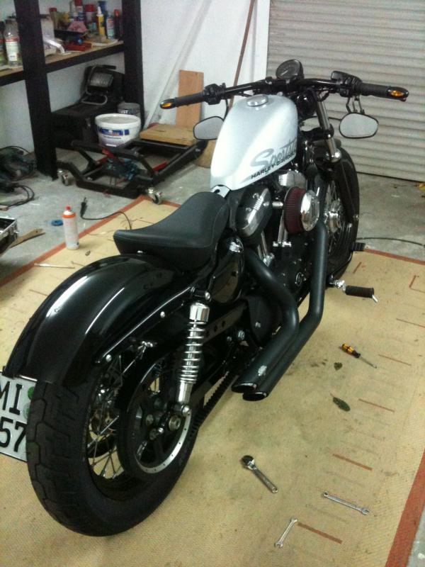 Forty Eight mit Dragbar in der Werkstatt