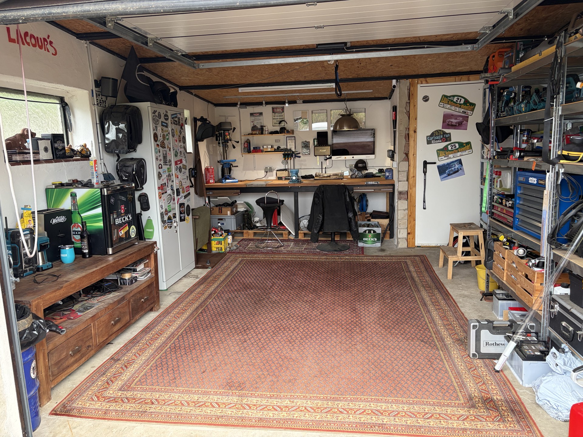 Die fertig eingerichtete LacoursGarage in Hüllhorst